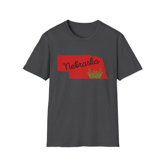 Nebraska & Corn Softstyle T-Shirt