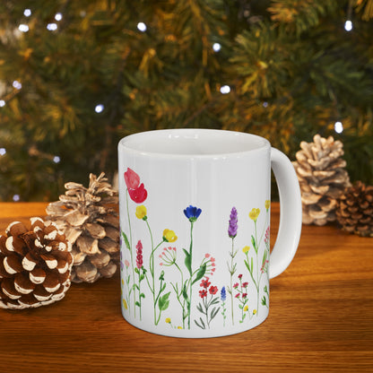 Flowers Ceramic Mug 11oz