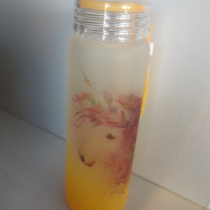 17oz Double Walled Glass Tumbler Unicorn