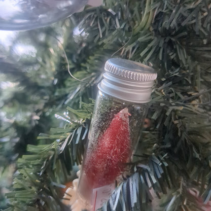 2 Inch jar With Tree Ornament