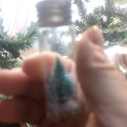 2 Inch jar With Tree Ornament