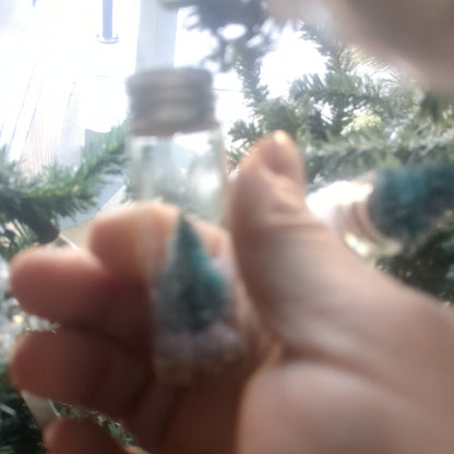 2 Inch jar With Tree Ornament