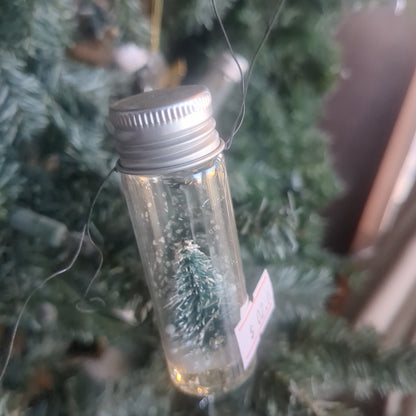 2 Inch jar With Tree Ornament