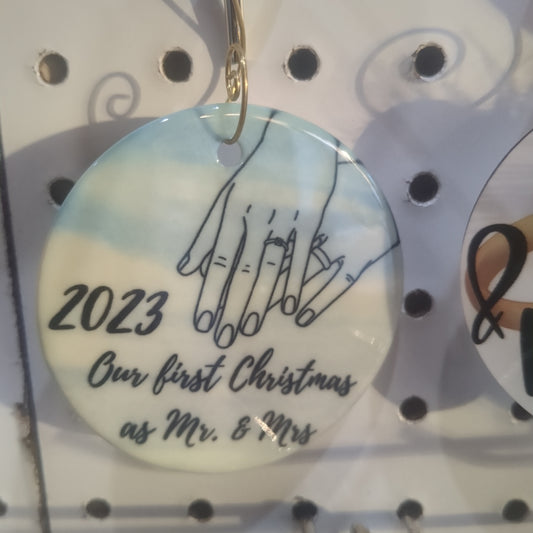 2023 Wedding Ceramic Ornament