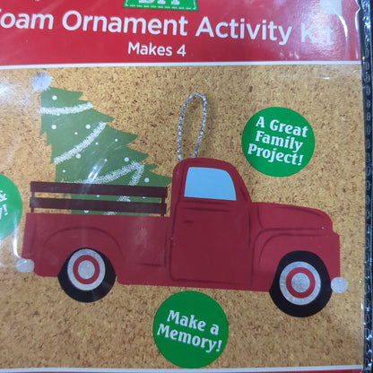 Foam ornament activity kit red truck