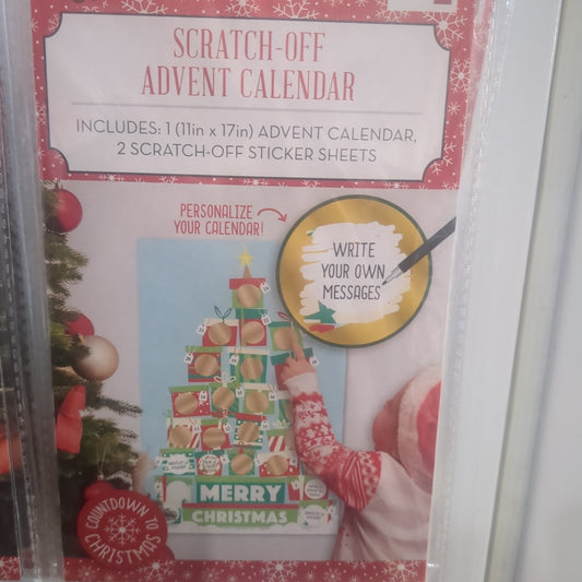 Scratch off Advent calendar gift box design