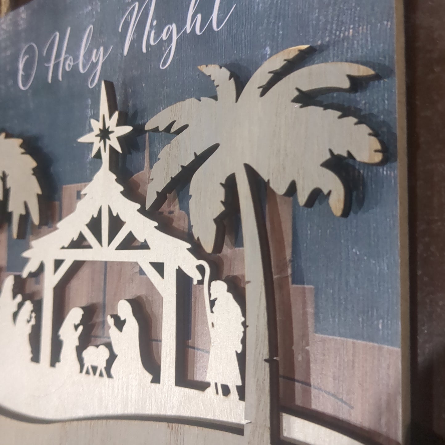 Nativity Wooden Wall Hanging