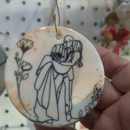 Wedding Ceramic Ornament Undated