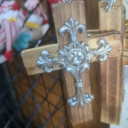 Wooden Cross Ornament