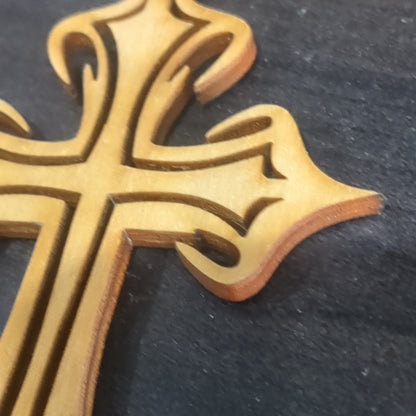 Wooden Cross Ornament