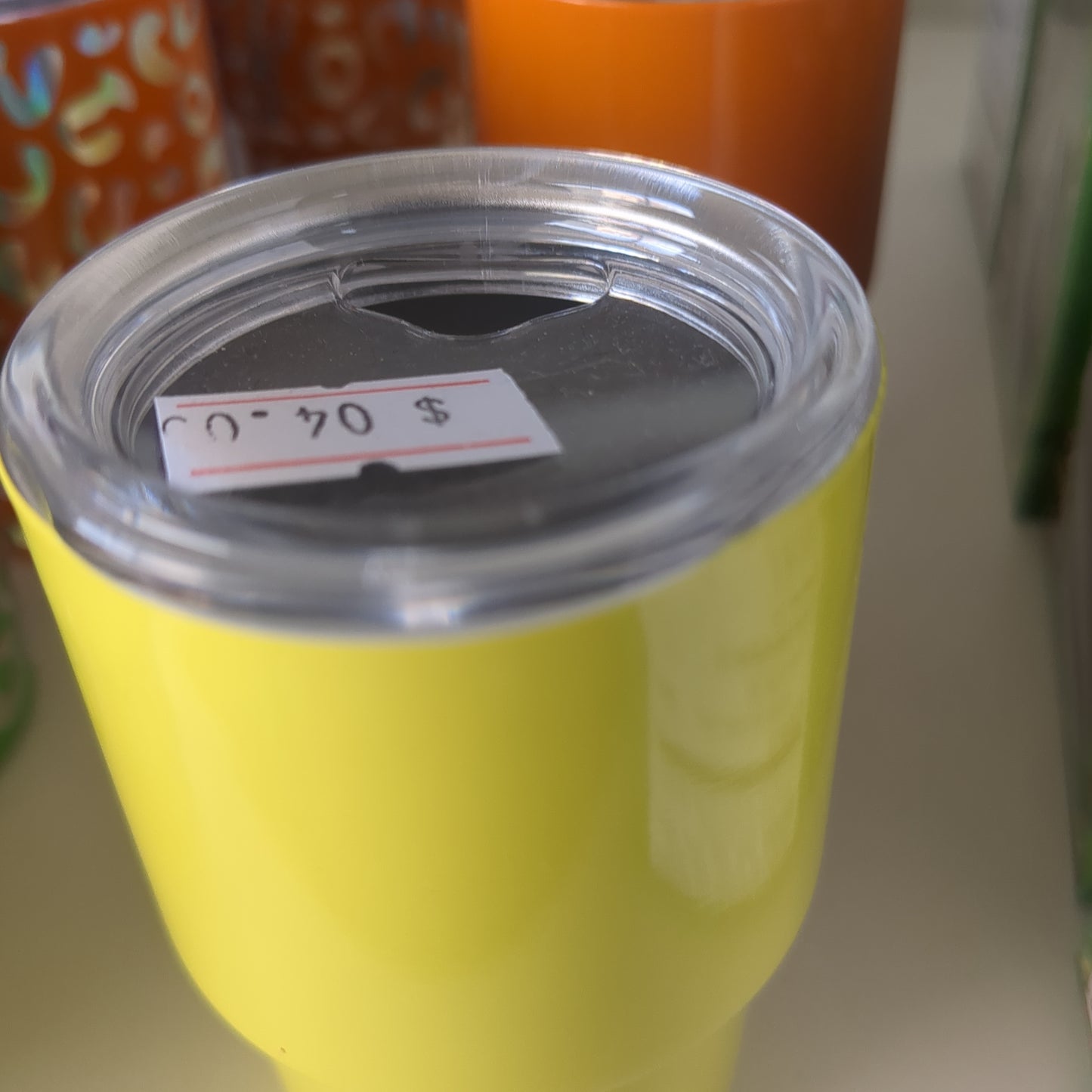 Shot glass / mini Tumbler yellow we can customize