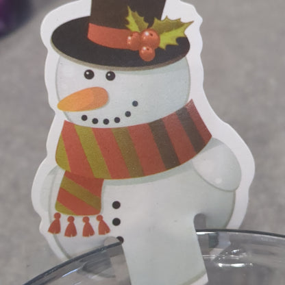 Drink marker snowman set of 4