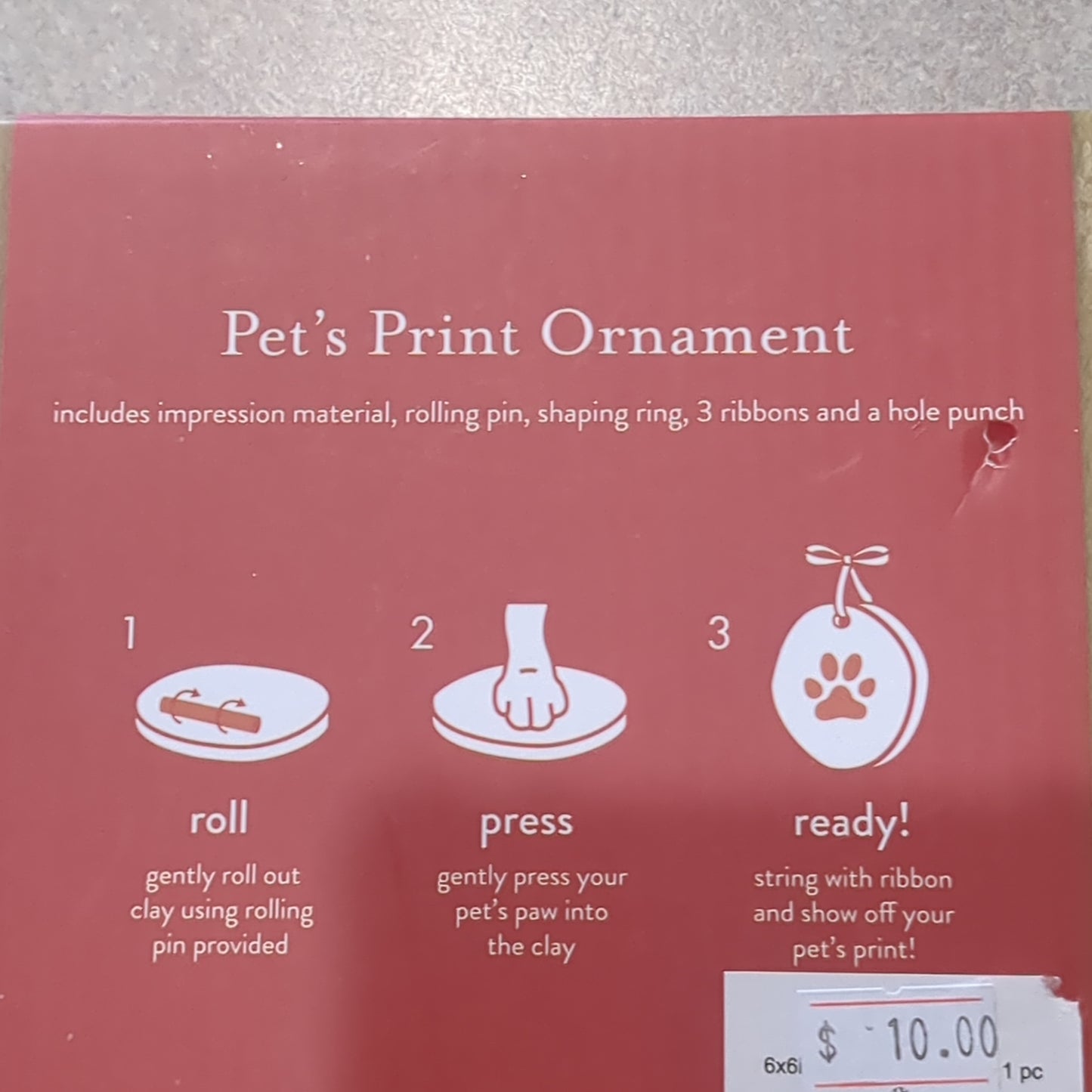Pets print ornament making kit perfect for kids and pets