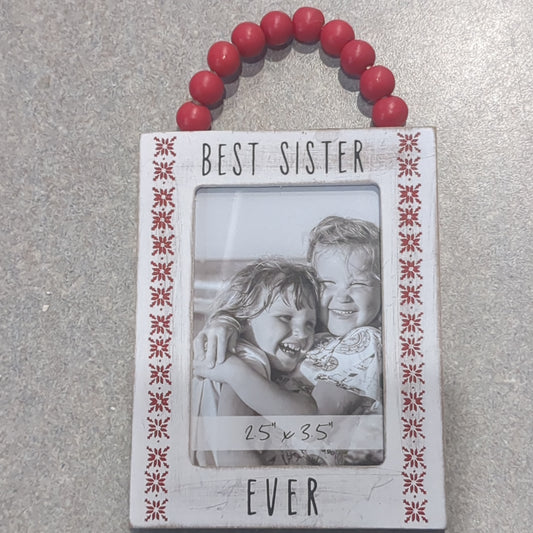 Best sister ever photo frame