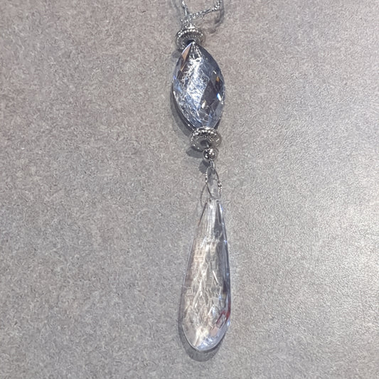 Acrylic teardrop with dangle