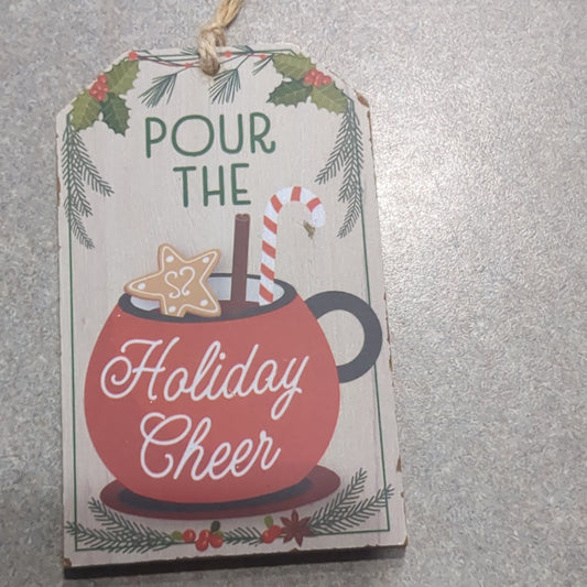 Tag ornaments pour the holiday cheer