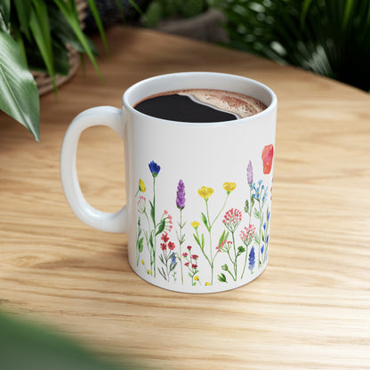 Flowers Ceramic Mug 11oz