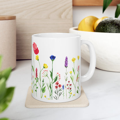 Flowers Ceramic Mug 11oz