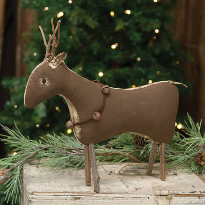 Stiffened Fabric Primitive Standing Reindeer