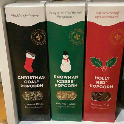 Christmas Popcorn Gift Set - Gourmet Deluxe Box