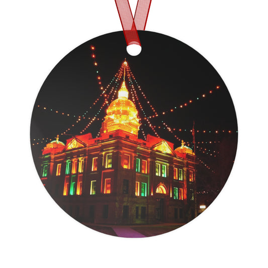 Minden, Nebraska Metal Ornaments Courthouse lights