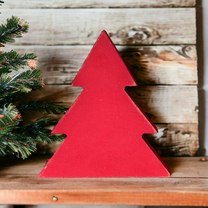 Primitive/Rustic Wood Christmas Tree - Triangular: UNFINISHED / Medium