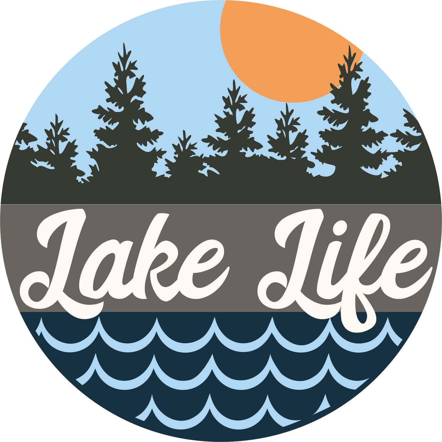 DIY Door Hanger: 16" Lake Life