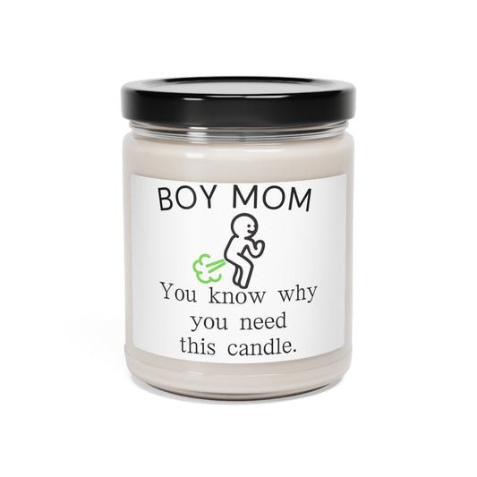 Scented Soy Candle, 9oz.  Boy mom, you know why you need this candle.