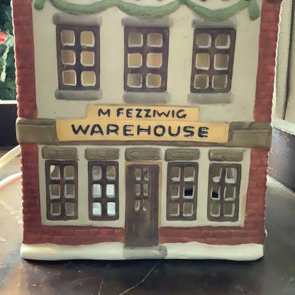 Fezziwig Warehouse dickens village series A Christmas Carol Dept 56