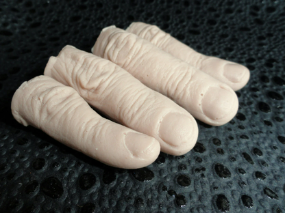 Finger Soaps: Gag Gift, Novelty gift: Honey Shea scent. Tan