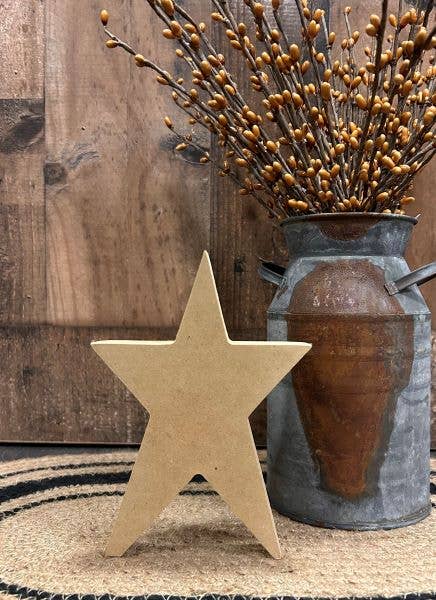 Primitive Wood Prim Stars: Unfinished / Small