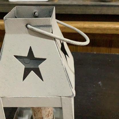 Farmhouse Colors Mini Star Lantern light grey