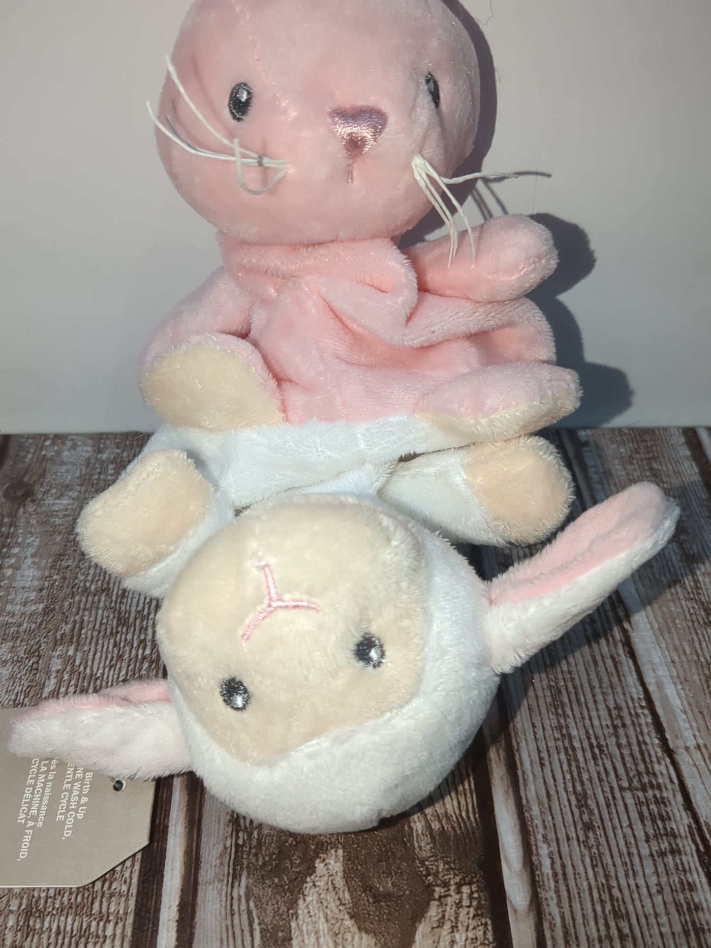 Bb1 Flipsides plushy. Bunny and sheep