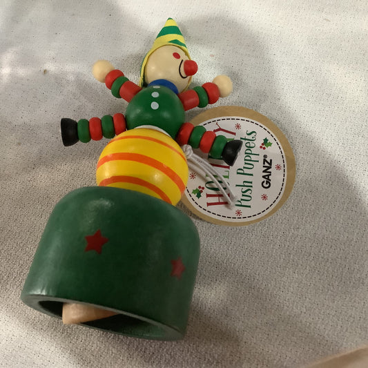 Elf Wooden Push Puppet