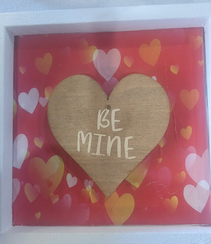 5x5 Valentine's Day sign red