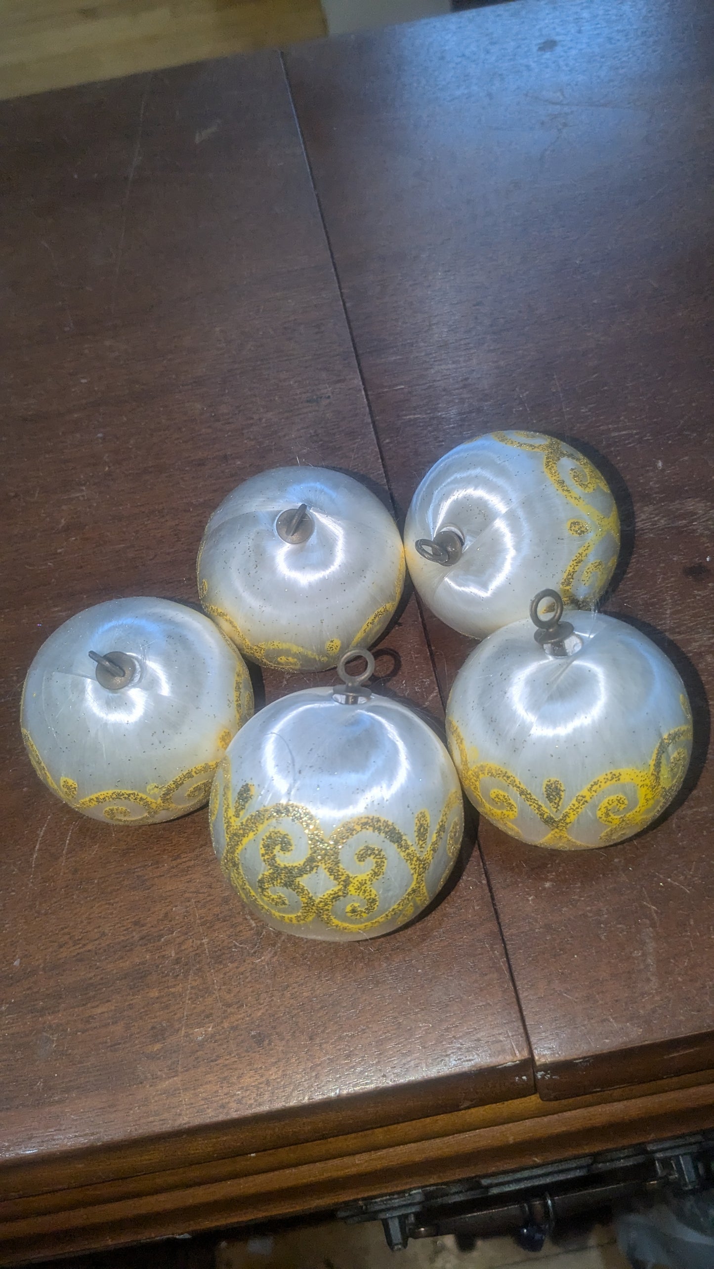 Vintage satin ornaments