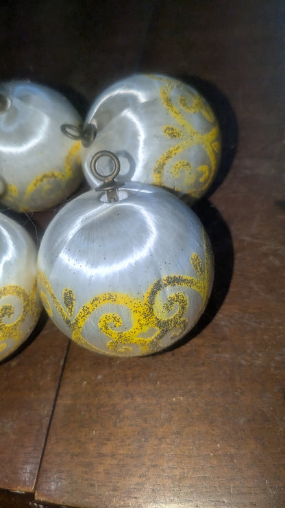 Vintage satin ornaments