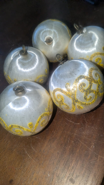 Vintage satin ornaments