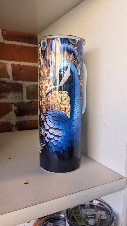 20 oz Stainless Steel Insulated tumbler Peacock