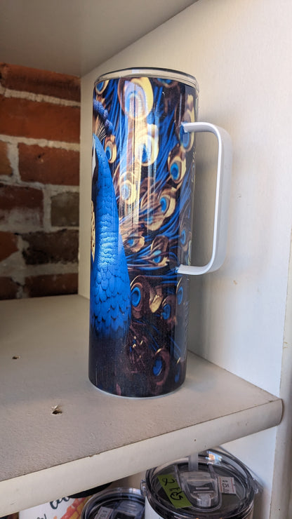 20 oz Stainless Steel Insulated tumbler Peacock