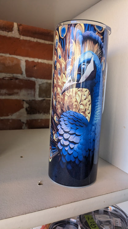 20 oz Stainless Steel Insulated tumbler Peacock