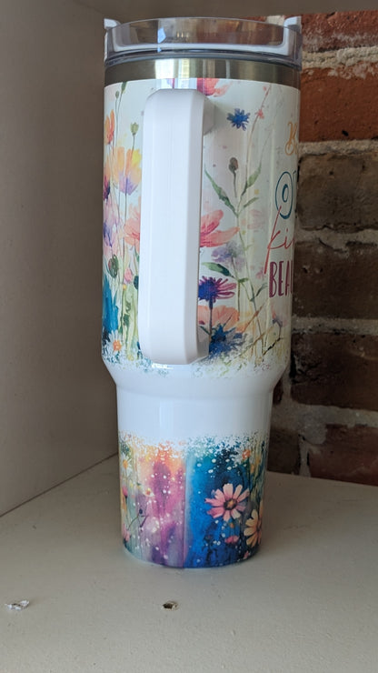 40 Oz Insulated Stainless Steel Tumbler Be Your Own Kind Of Beautiful