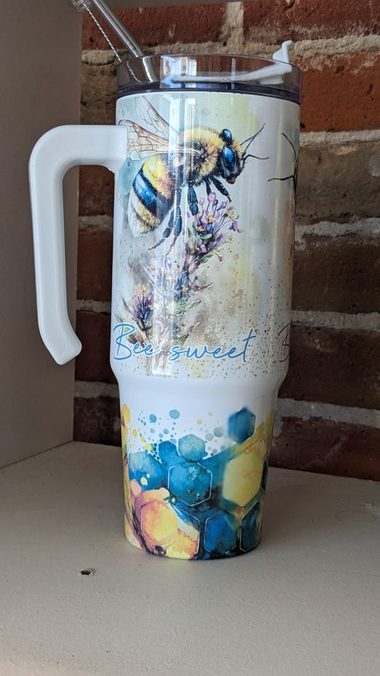 30 Oz Stainless Steel Insulated Tumbler Bees