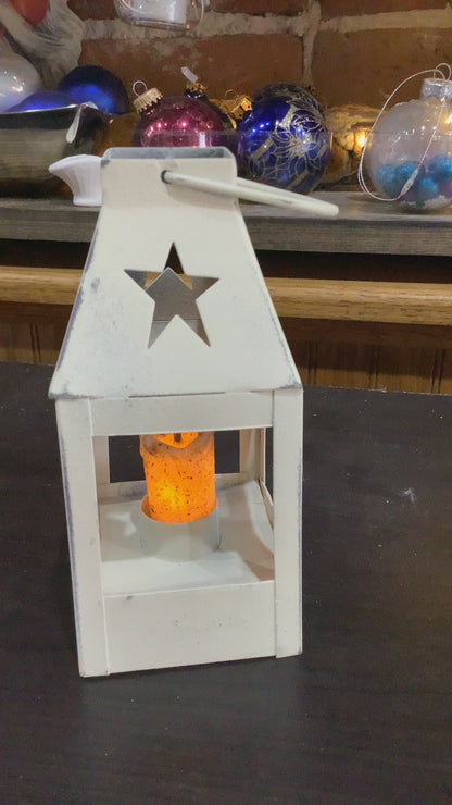 Farmhouse Colors Mini Star Lantern white