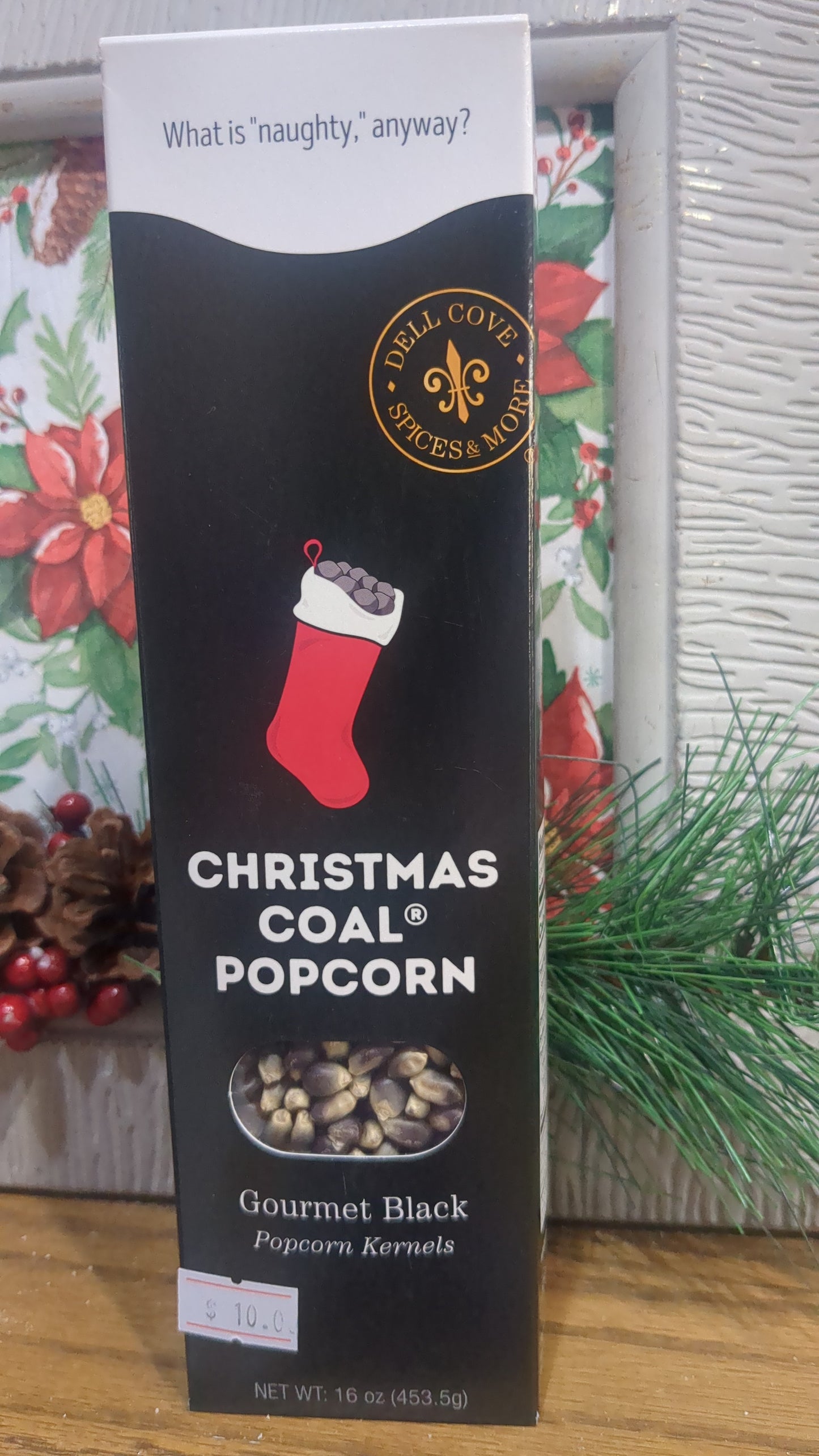 Christmas Coal Popcorn Kernels - Xmas Stocking Stuffer Gift