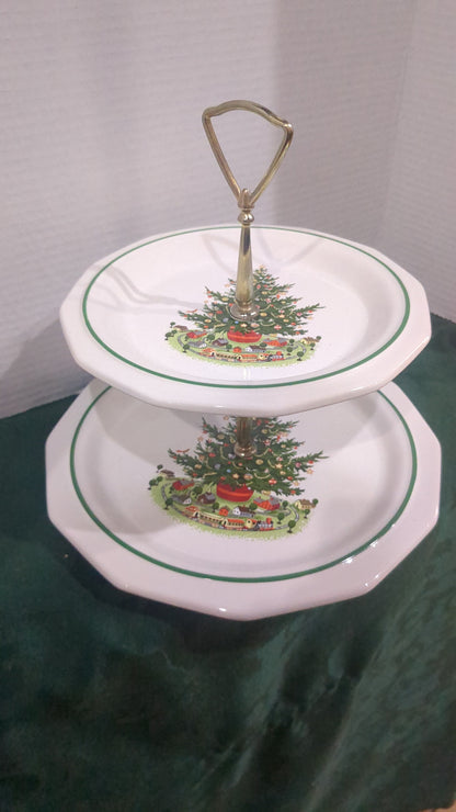 Avon Christmas home entertainment tier tray