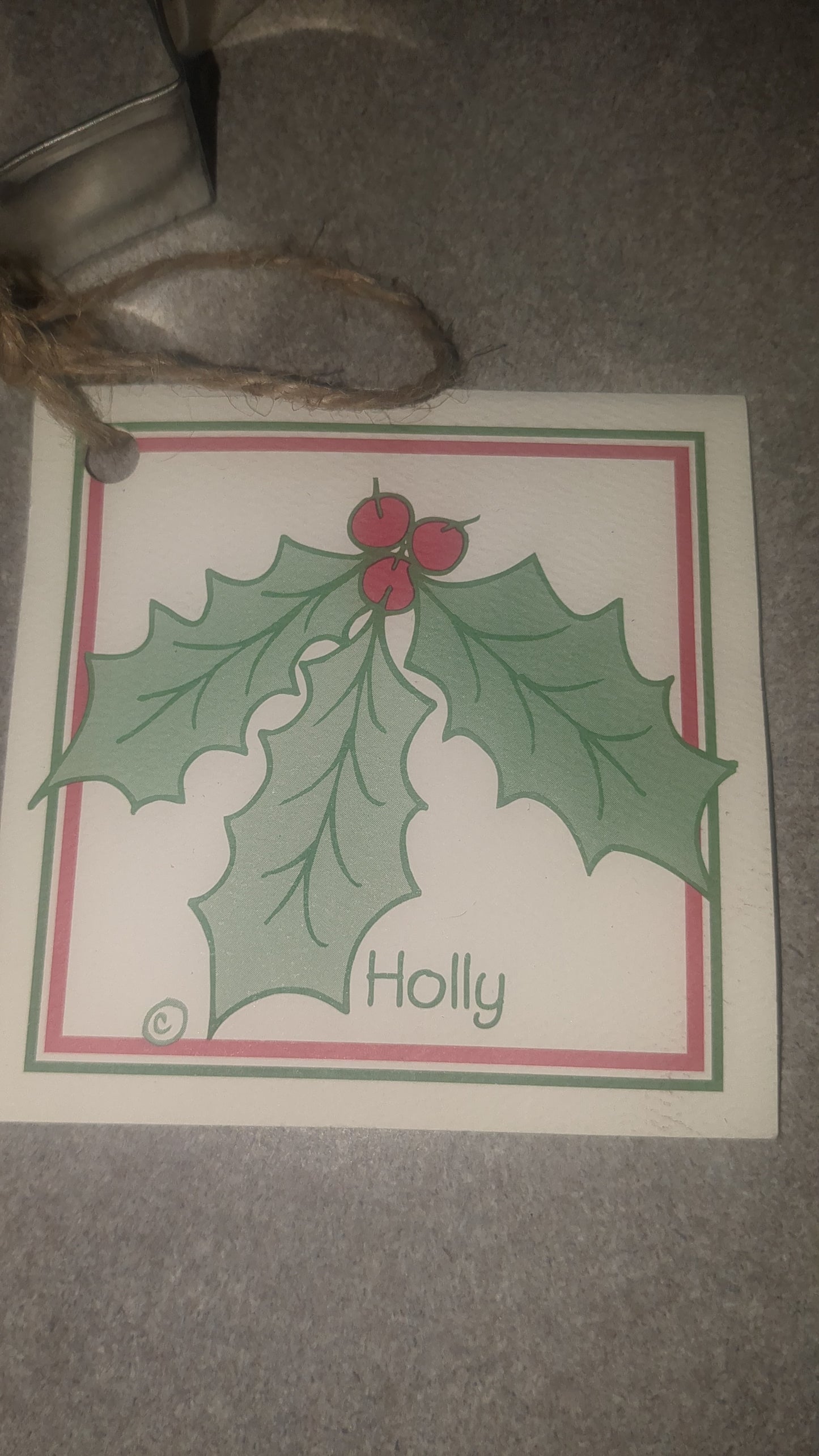 Ann Clark Holly Cookie cutter with recipie