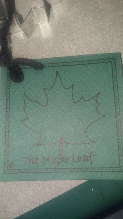 Ann Clark Maple Leaf Cookie cutter with recipie