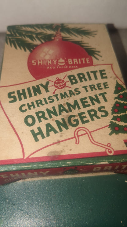 Vintage Shiny Bright Christmas tree ornament hangers.