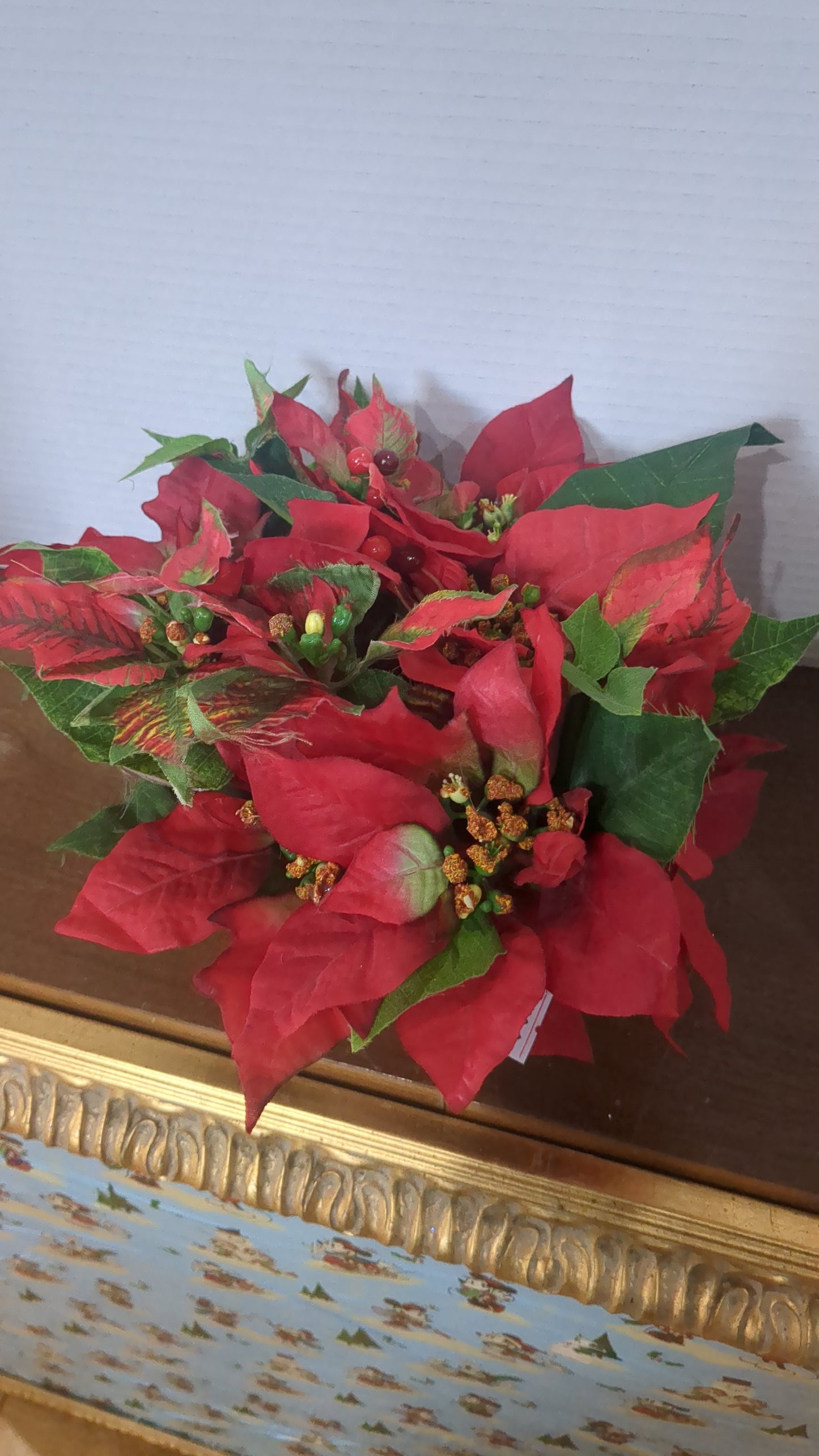 Christmas Poinsettia arrangement